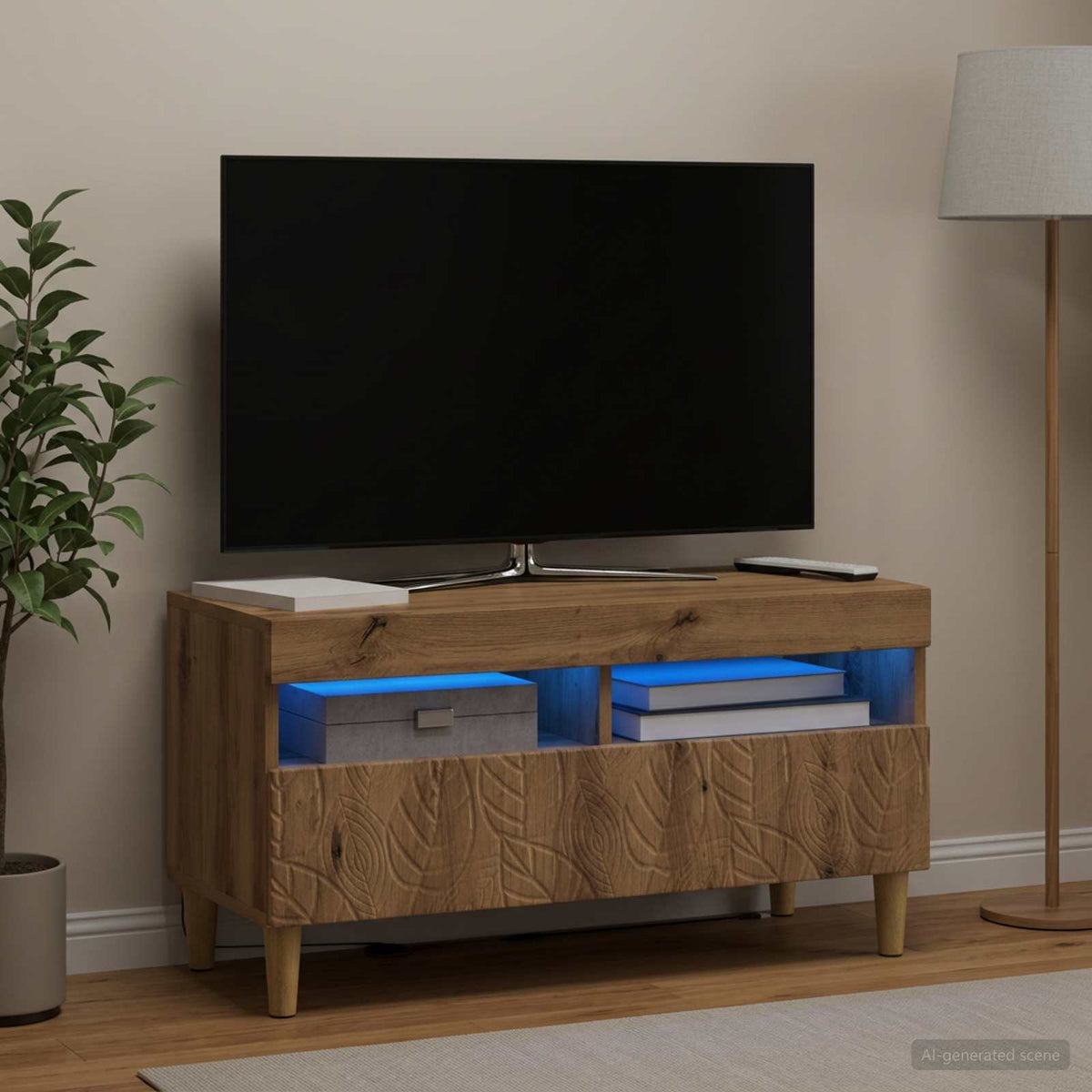 LED-TV-Schrank Artisan-Eiche Holzwerkstoff