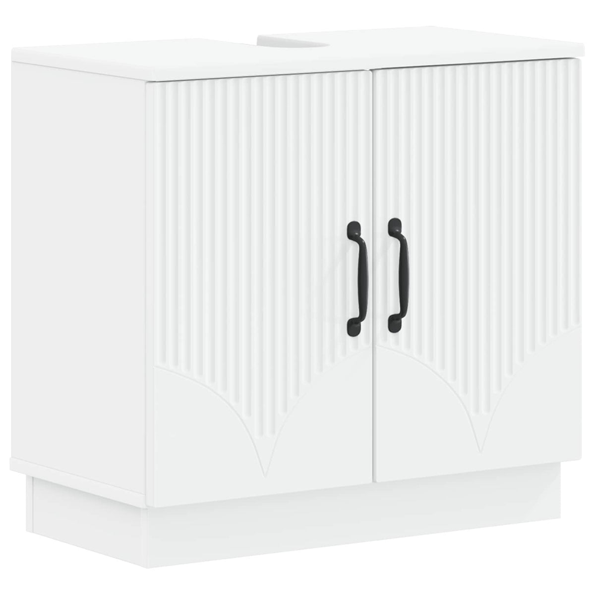 Waschbeckenschrank HOORN Weiß 59,5 x 31,5 x 56 cm Holzwerkstoff
