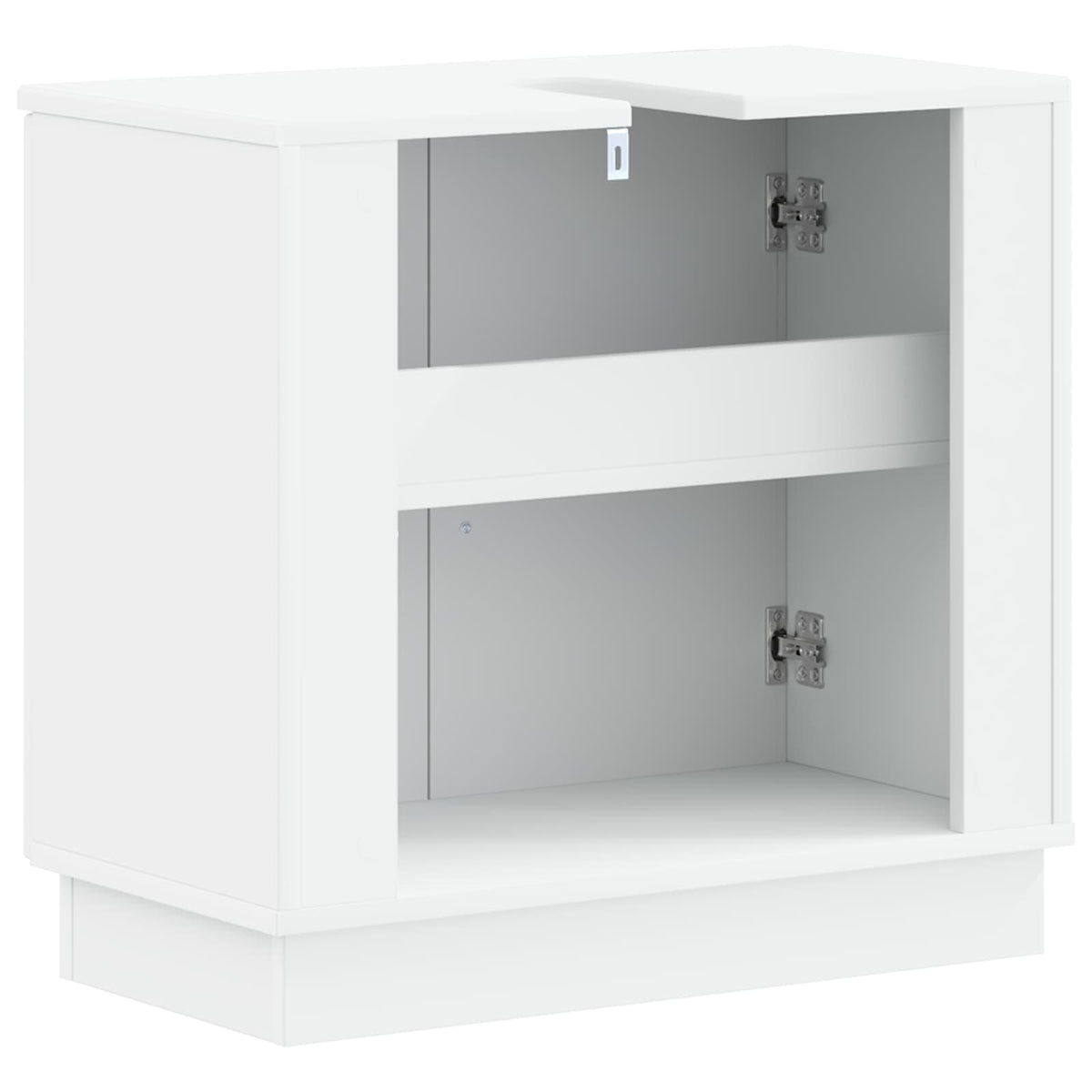 Waschbeckenschrank HOORN Weiß 59,5 x 31,5 x 56 cm Holzwerkstoff