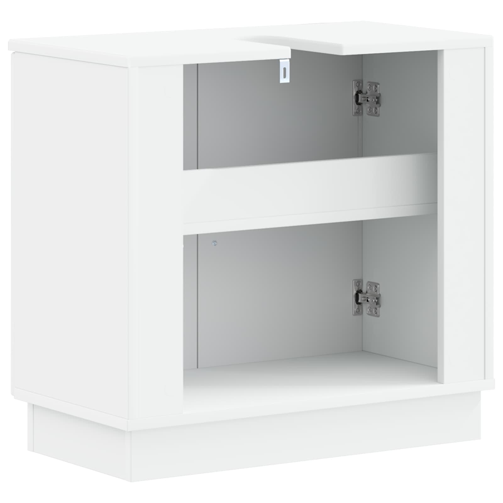 Waschbeckenschrank HOORN Weiß 59,5 x 31,5 x 56 cm Holzwerkstoff