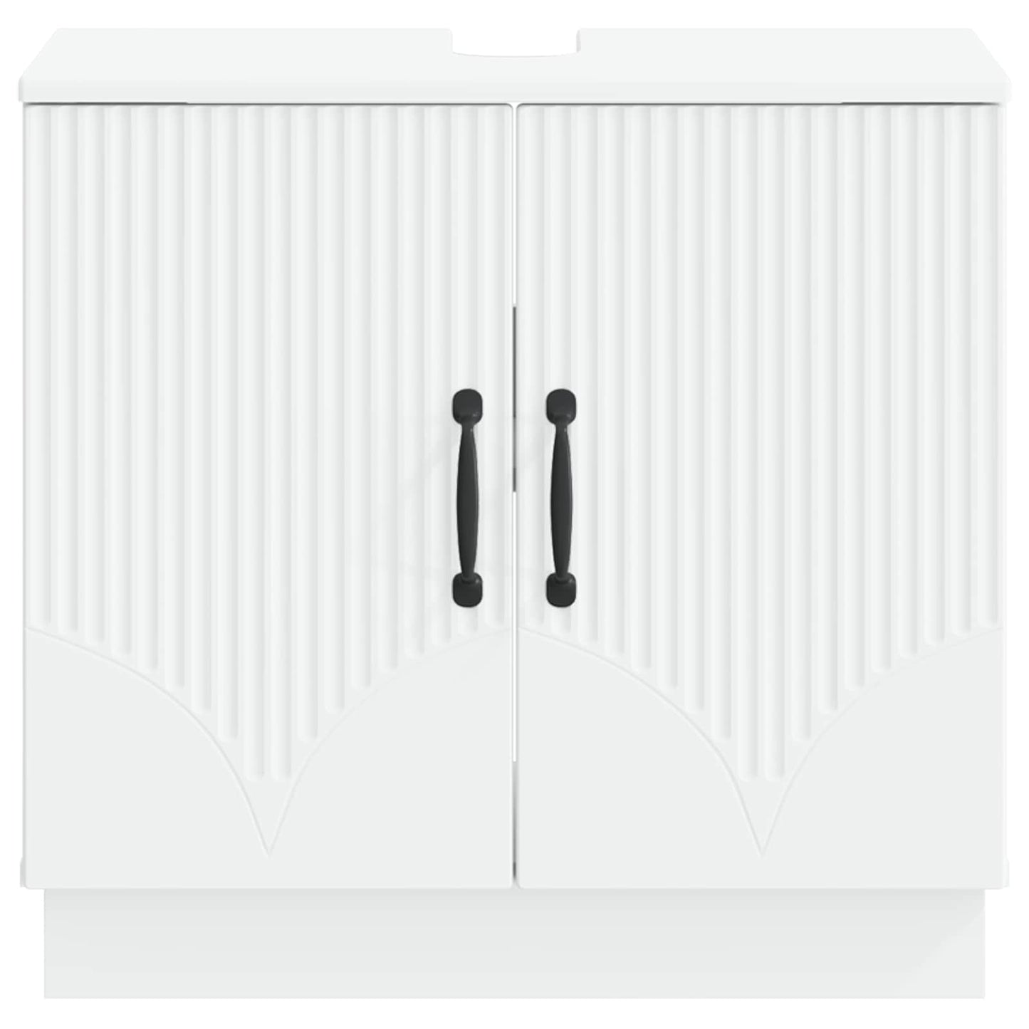 Waschbeckenschrank HOORN Weiß 59,5 x 31,5 x 56 cm Holzwerkstoff