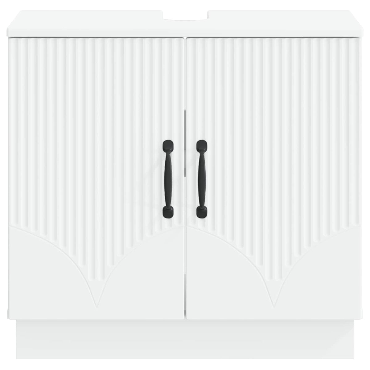 Waschbeckenschrank HOORN Weiß 59,5 x 31,5 x 56 cm Holzwerkstoff