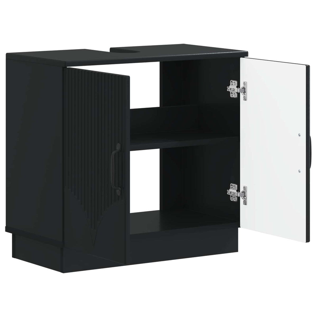 Waschbeckenschrank HOORN Schwarz 59,5 x 31,5 x 56 cm