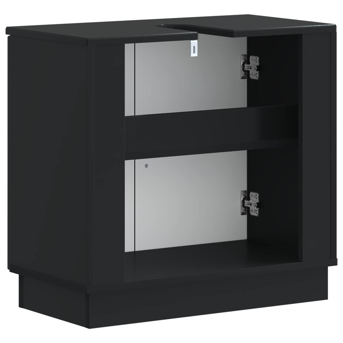 Waschbeckenschrank HOORN Schwarz 59,5 x 31,5 x 56 cm