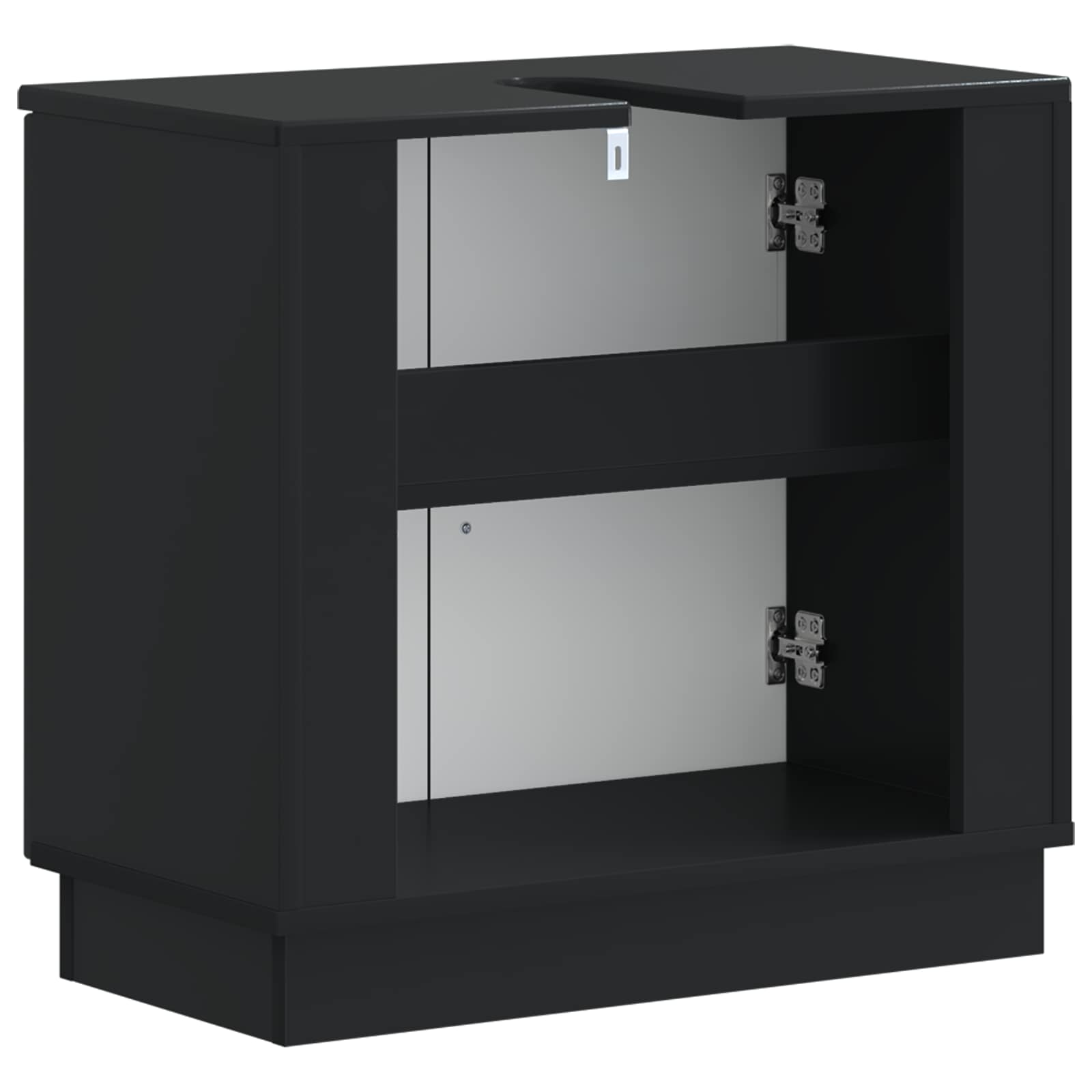 Waschbeckenschrank HOORN Schwarz 59,5 x 31,5 x 56 cm