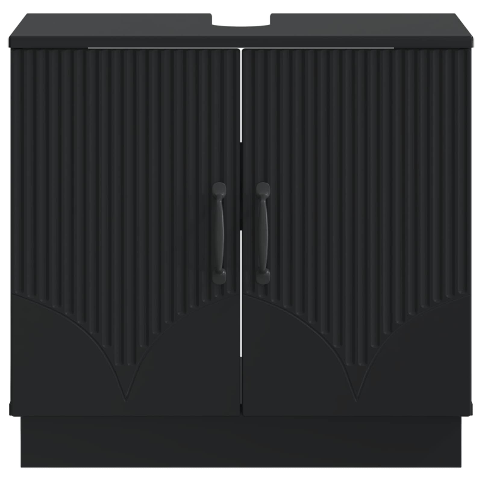 Waschbeckenschrank HOORN Schwarz 59,5 x 31,5 x 56 cm