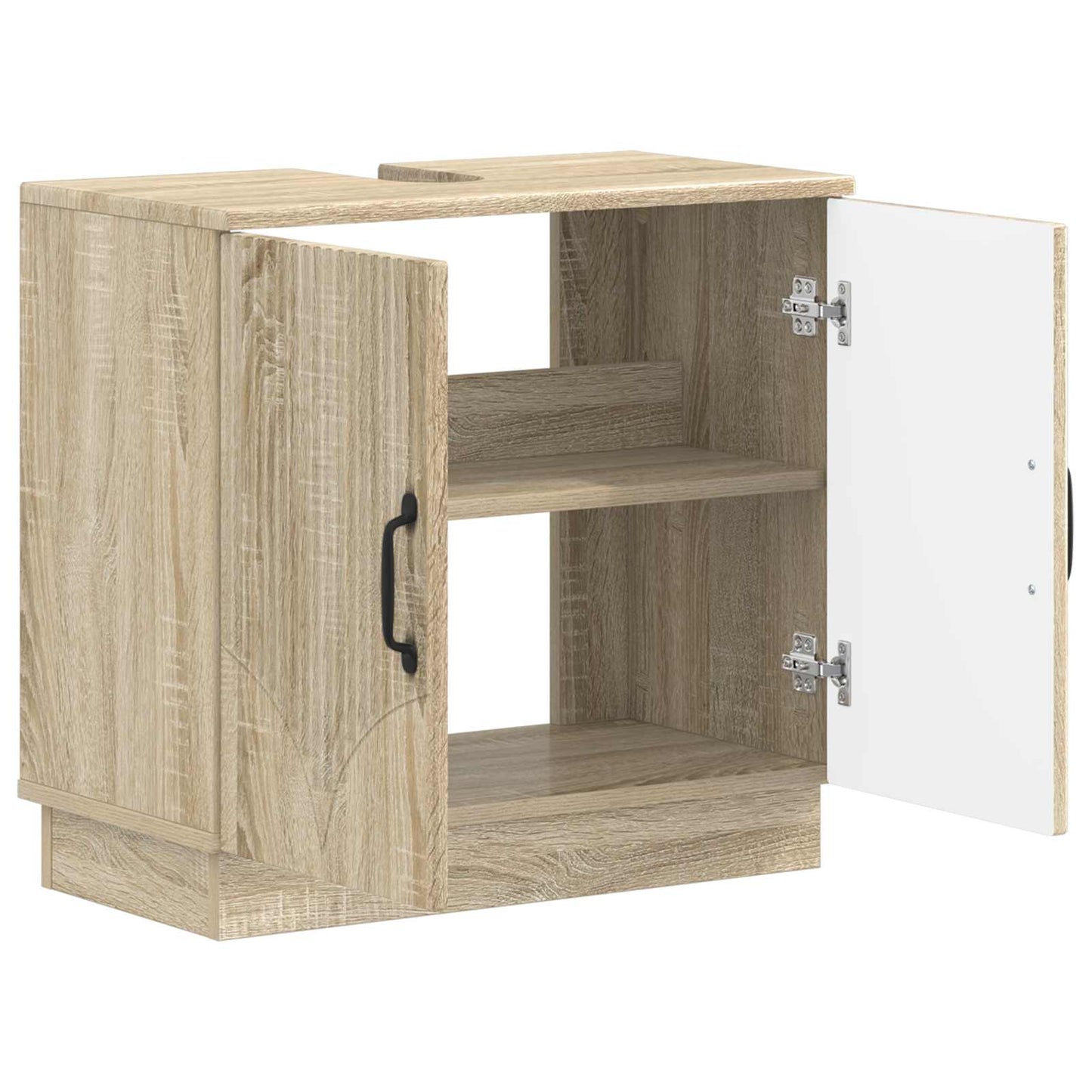 Waschbeckenschrank HOORN Sonoma-Eiche 59,5 x 31,5 x 56 cm