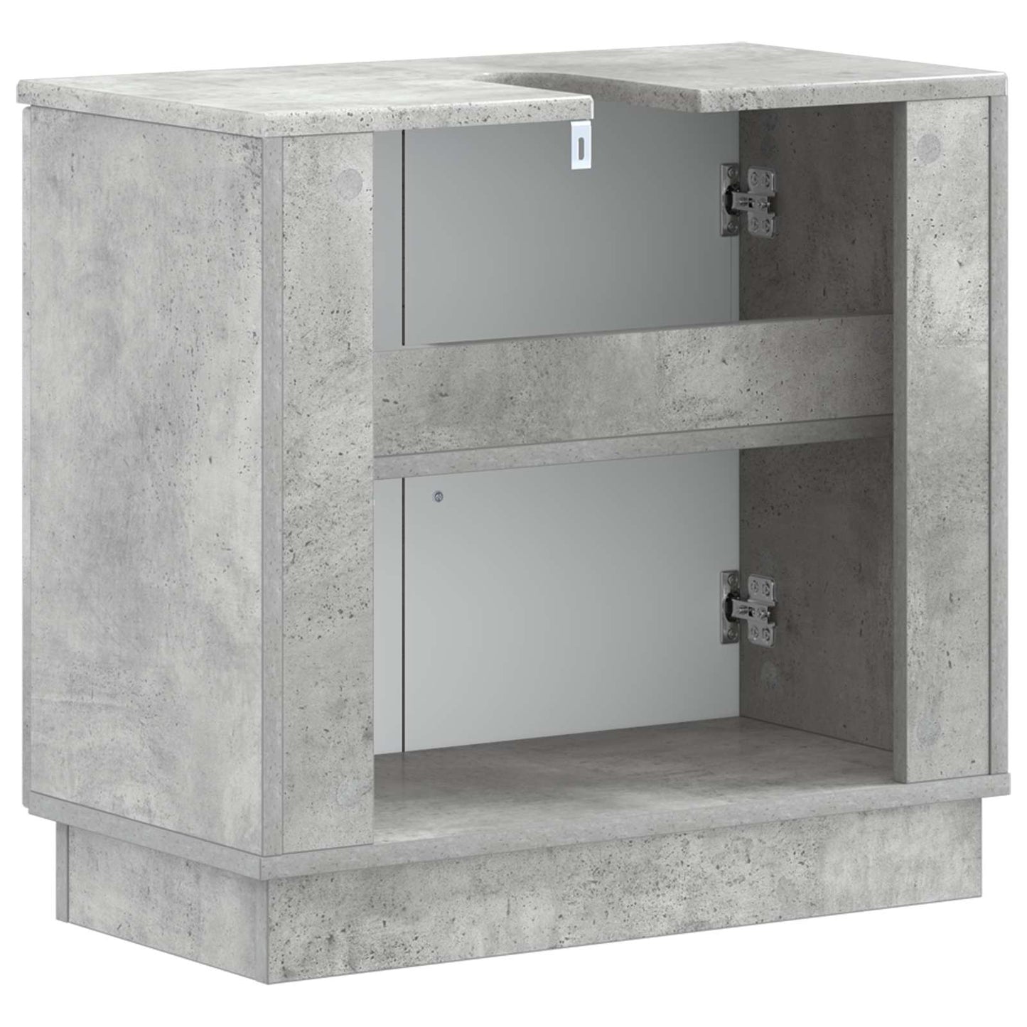 Waschbeckenschrank HOORN Betongrau 59,5 x 31,5 x 56 cm