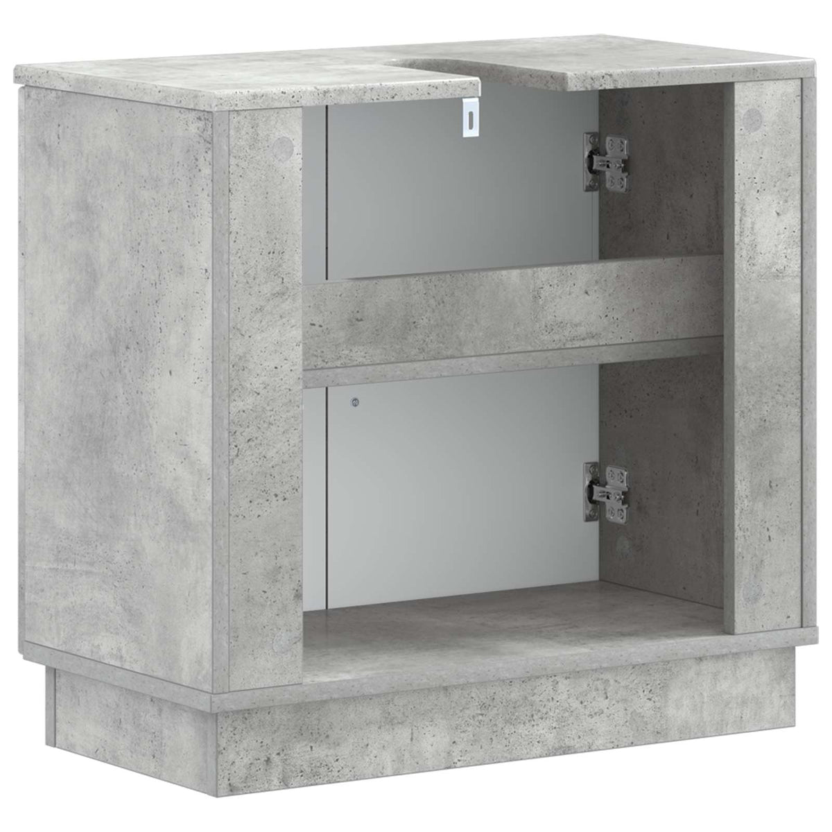 Waschbeckenschrank HOORN Betongrau 59,5 x 31,5 x 56 cm