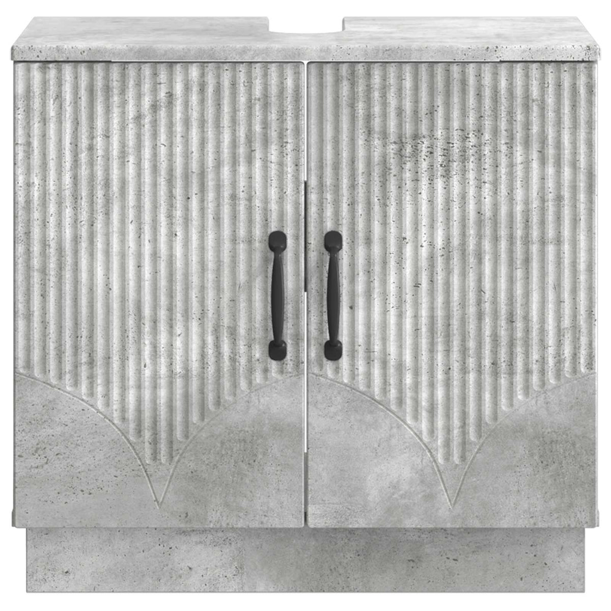 Waschbeckenschrank HOORN Betongrau 59,5 x 31,5 x 56 cm
