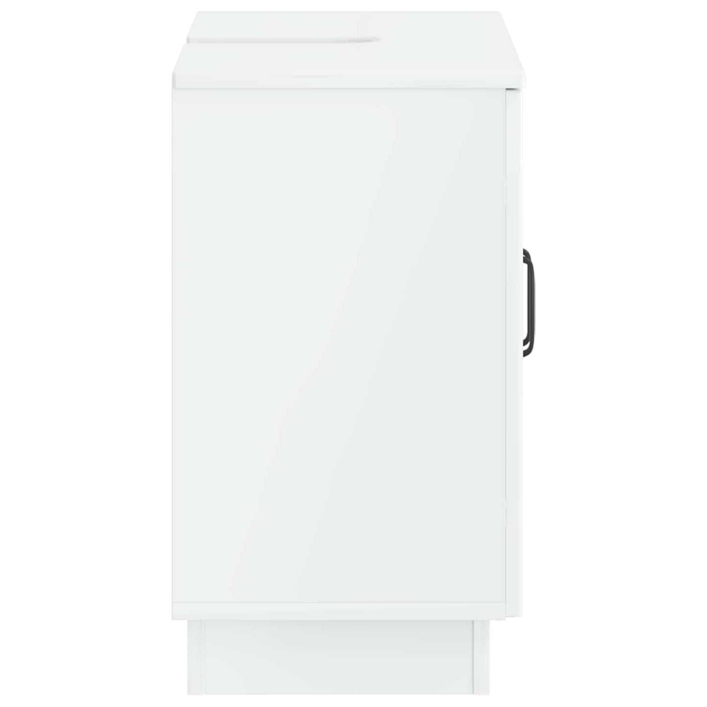 Waschbeckenschrank HOORN Hochglanz Weiß 59,5 x 31,5 x 56 cm