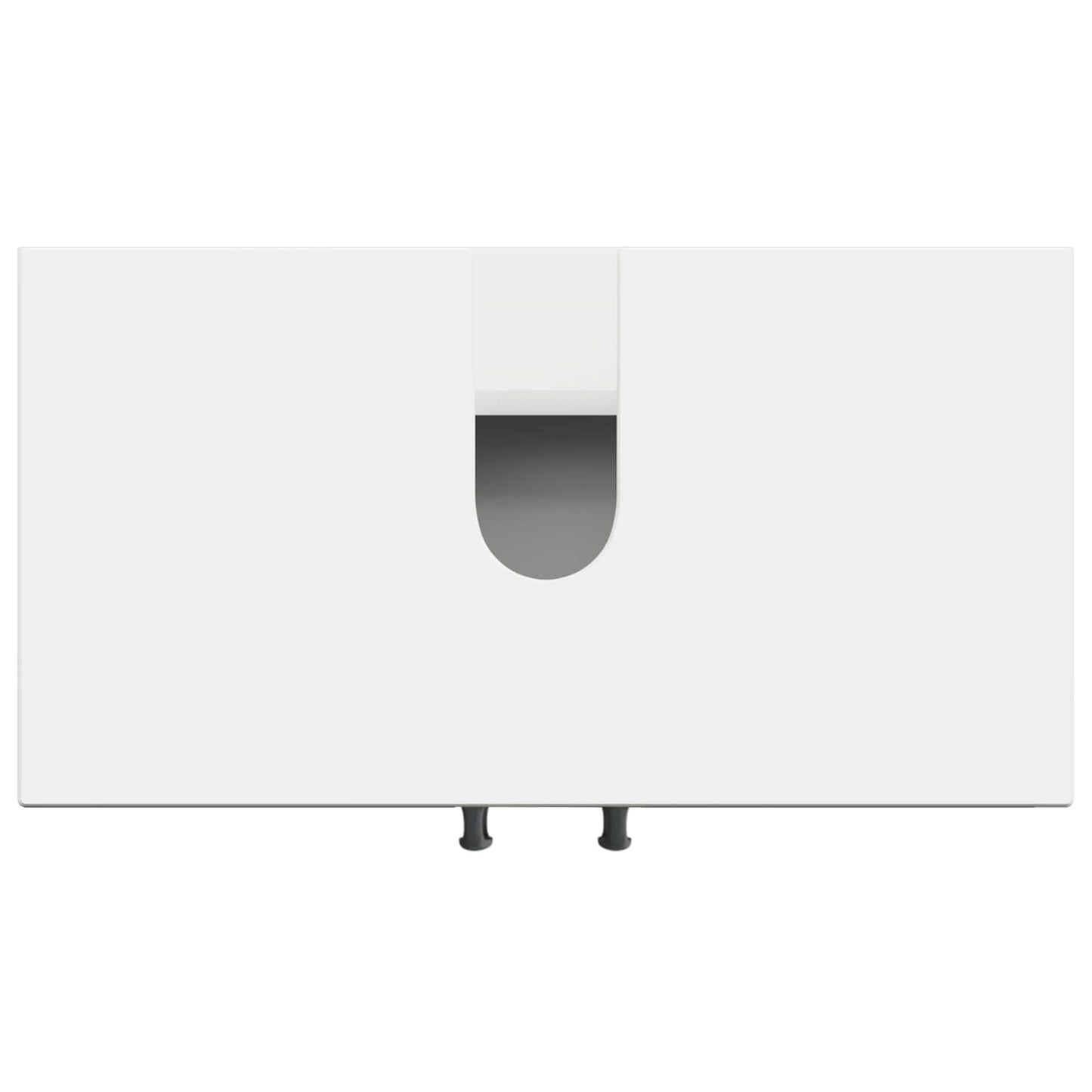 Waschbeckenschrank HOORN Hochglanz Weiß 59,5 x 31,5 x 56 cm