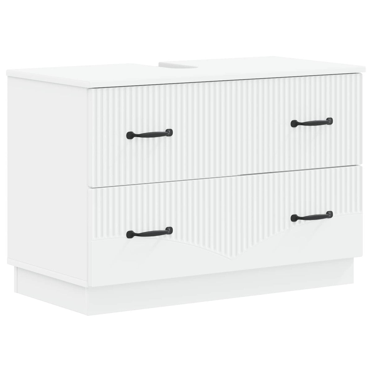 Waschbeckenschrank HOORN Weiß 82 x 41 x 56 cm Holzwerkstoff