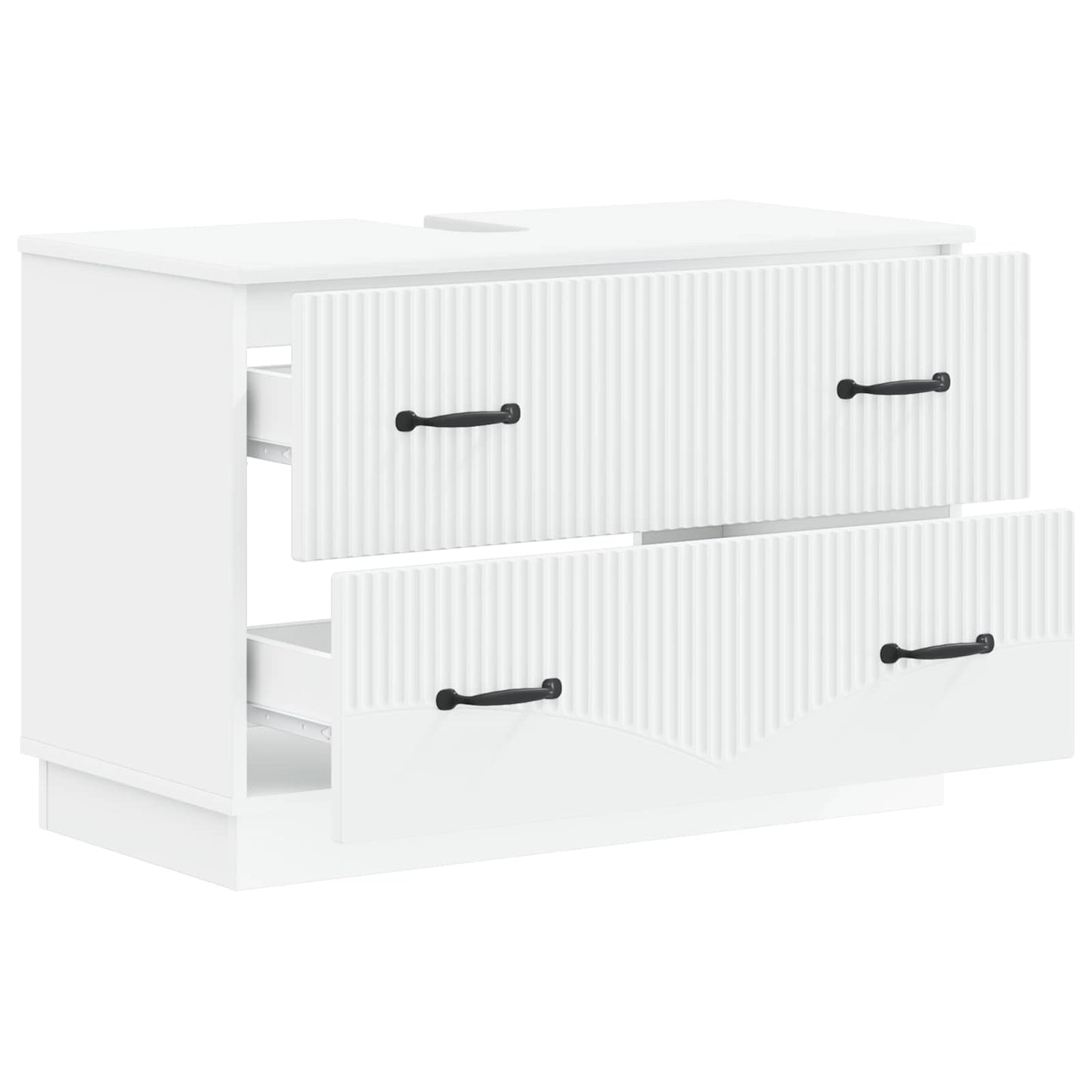 Waschbeckenschrank HOORN Weiß 82 x 41 x 56 cm Holzwerkstoff