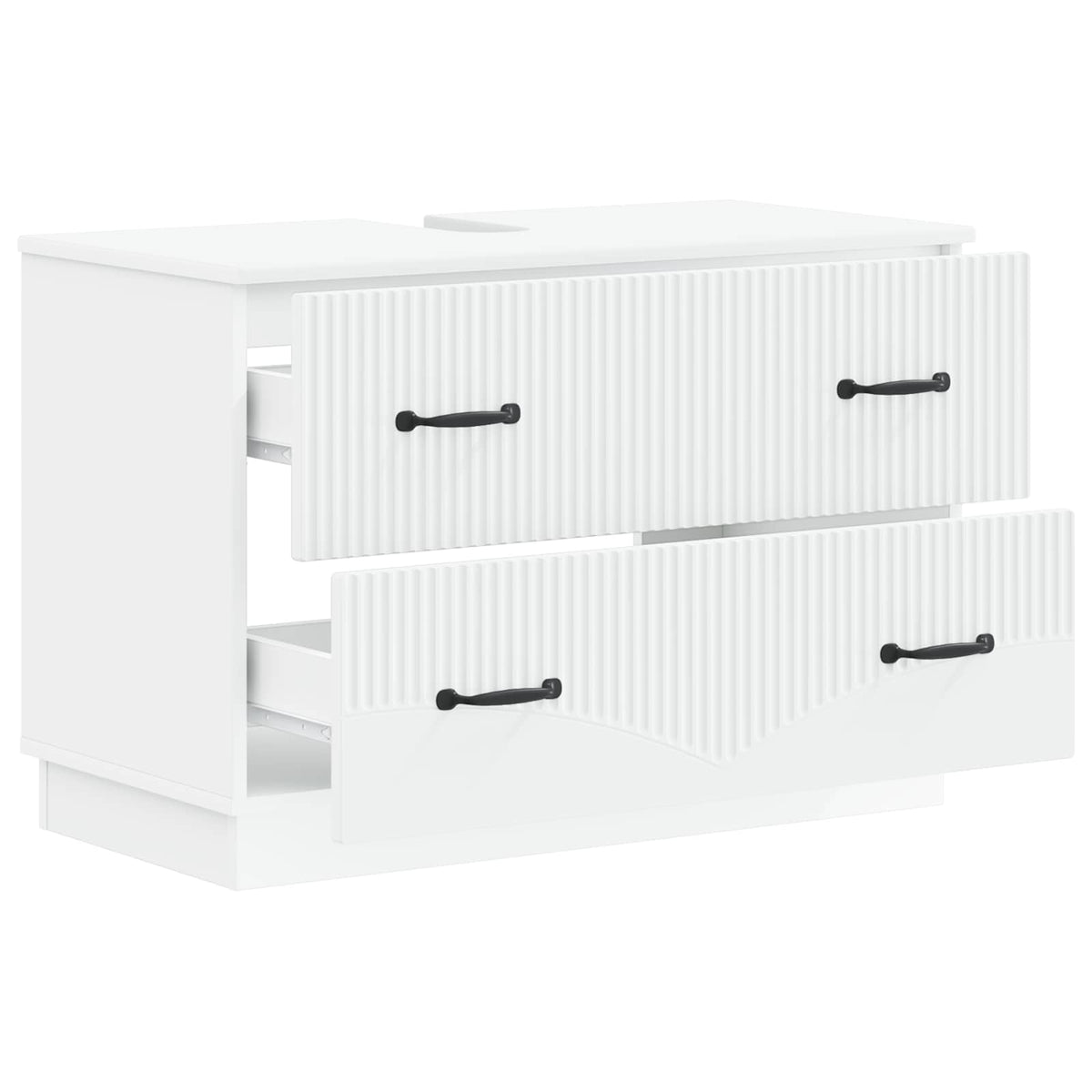 Waschbeckenschrank HOORN Weiß 82 x 41 x 56 cm Holzwerkstoff