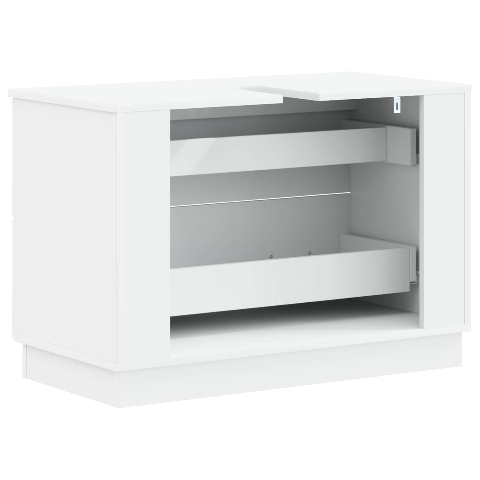Waschbeckenschrank HOORN Weiß 82 x 41 x 56 cm Holzwerkstoff
