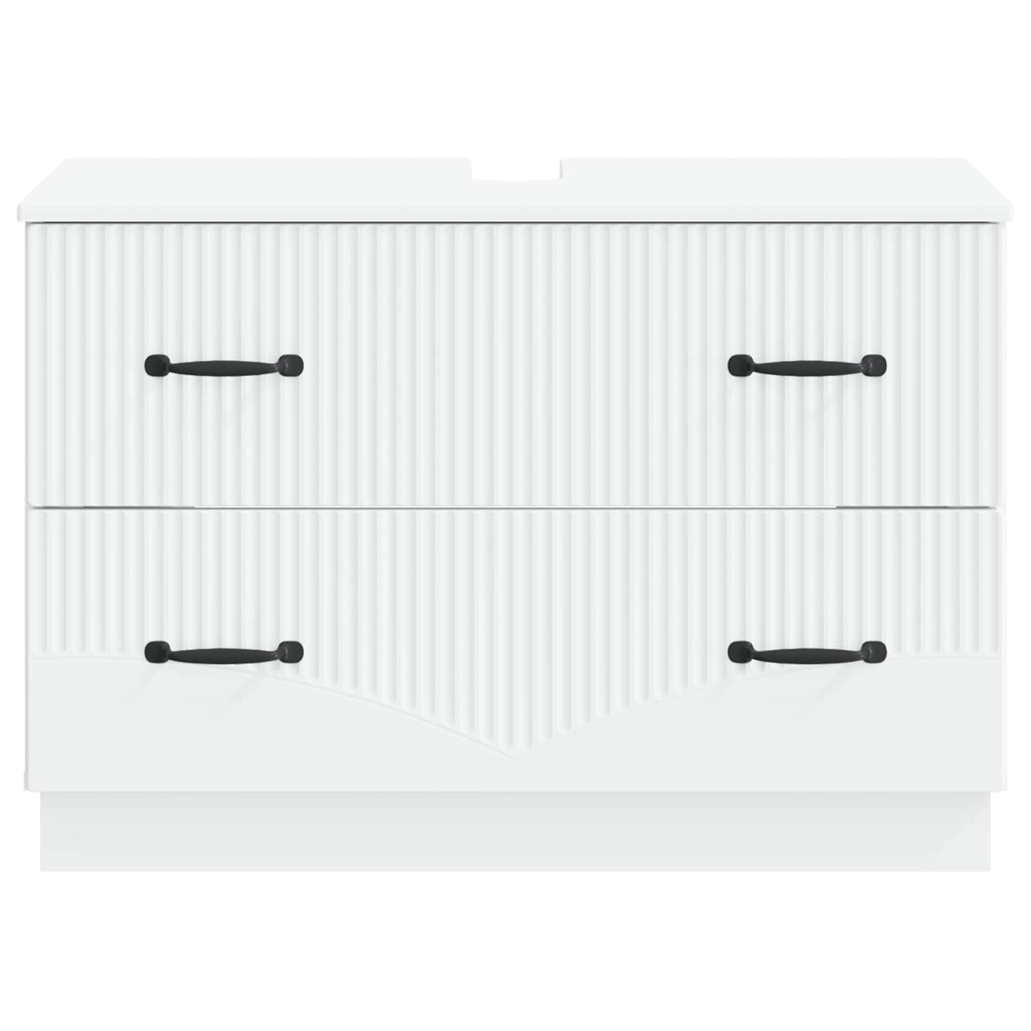 Waschbeckenschrank HOORN Weiß 82 x 41 x 56 cm Holzwerkstoff