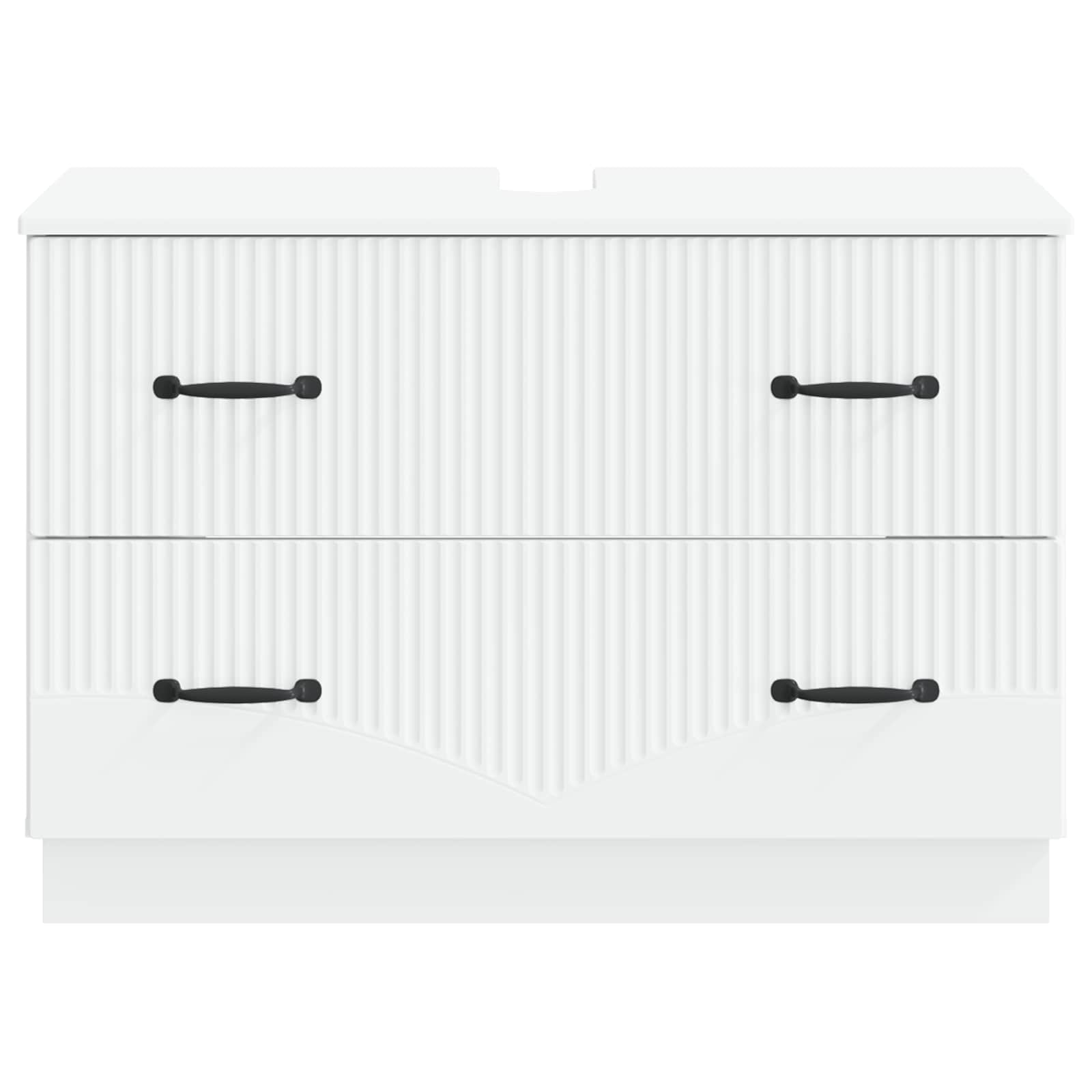 Waschbeckenschrank HOORN Weiß 82 x 41 x 56 cm Holzwerkstoff