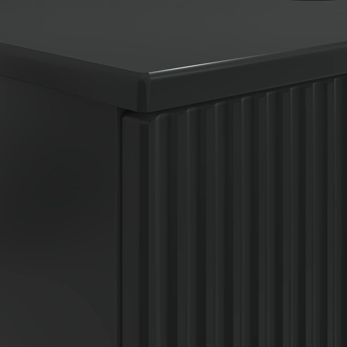 Waschbeckenschrank HOORN Schwarz 82 x 41 x 56 cm Holzwerkstoff
