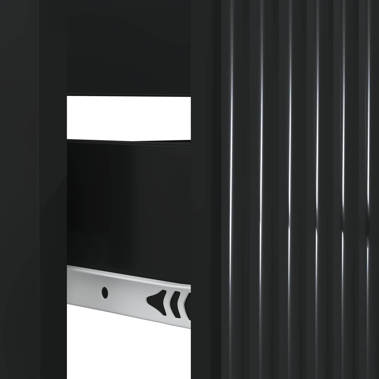 Waschbeckenschrank HOORN Schwarz 82 x 41 x 56 cm Holzwerkstoff