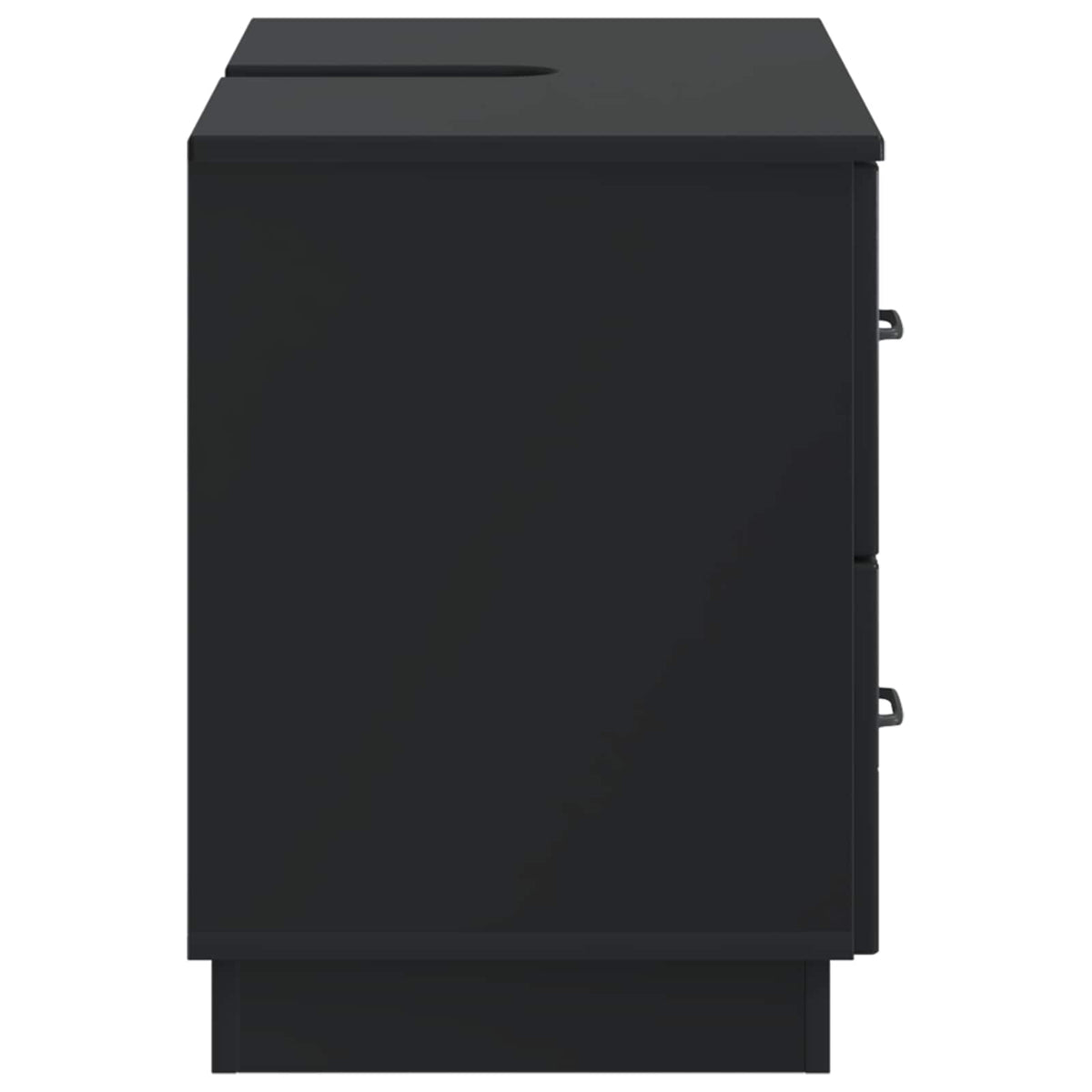Waschbeckenschrank HOORN Schwarz 82 x 41 x 56 cm Holzwerkstoff