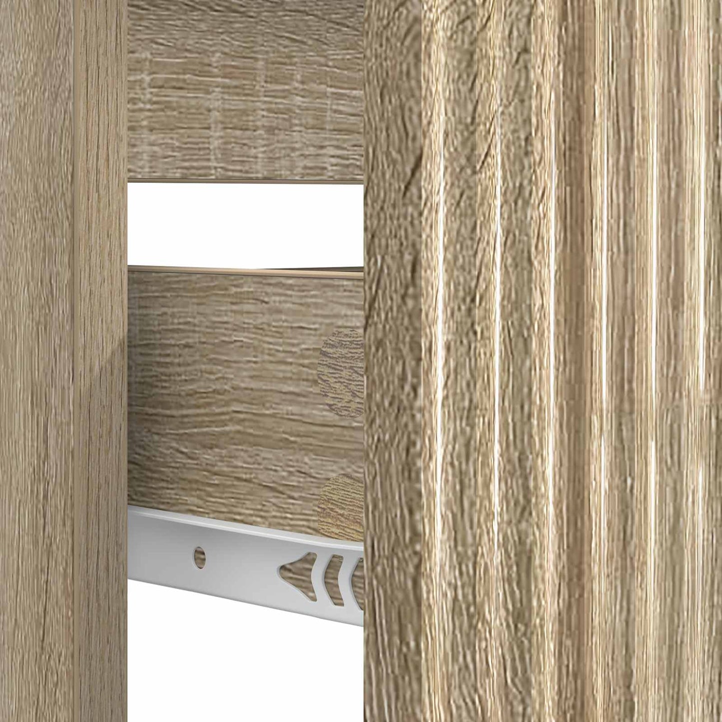 Waschbeckenschrank HOORN Sonoma-Eiche 82 x 41 x 56 cm