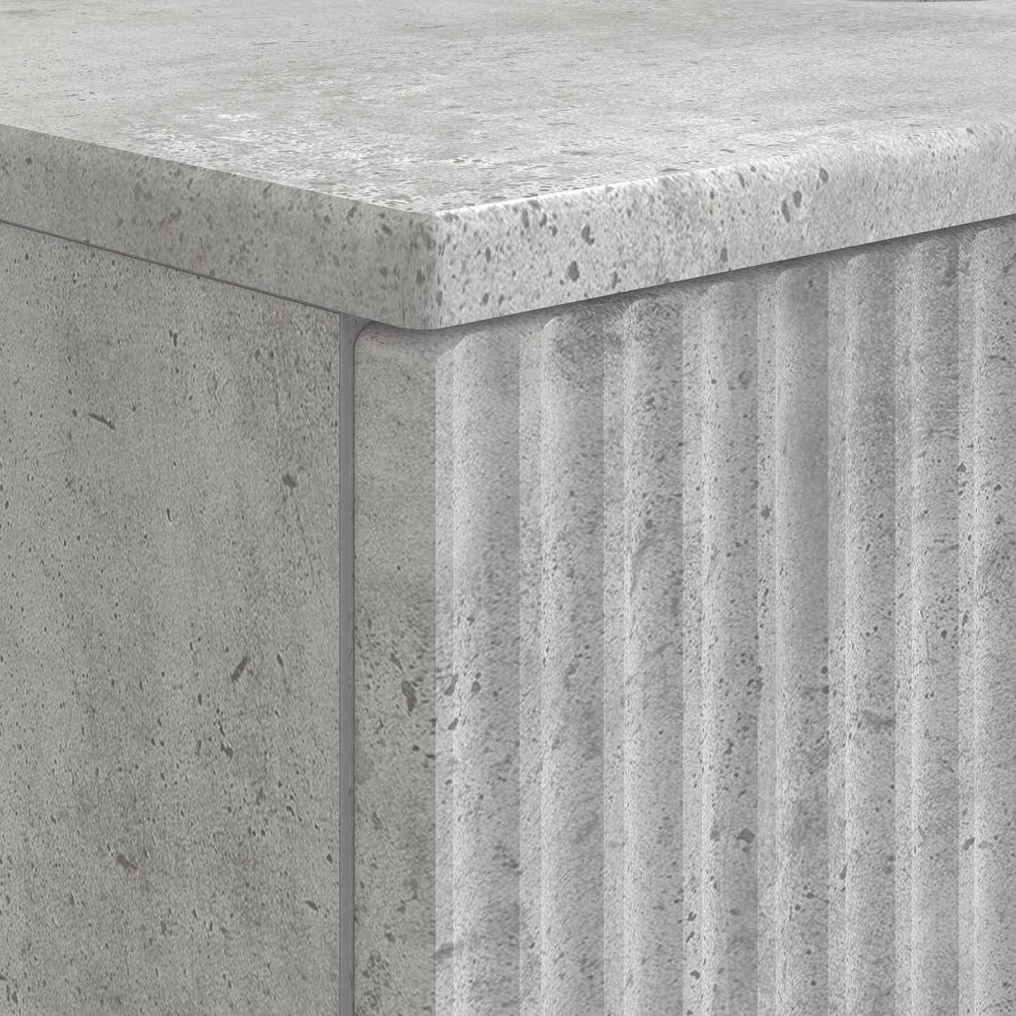 Waschbeckenschrank HOORN Betongrau 82 x 41 x 56 cm