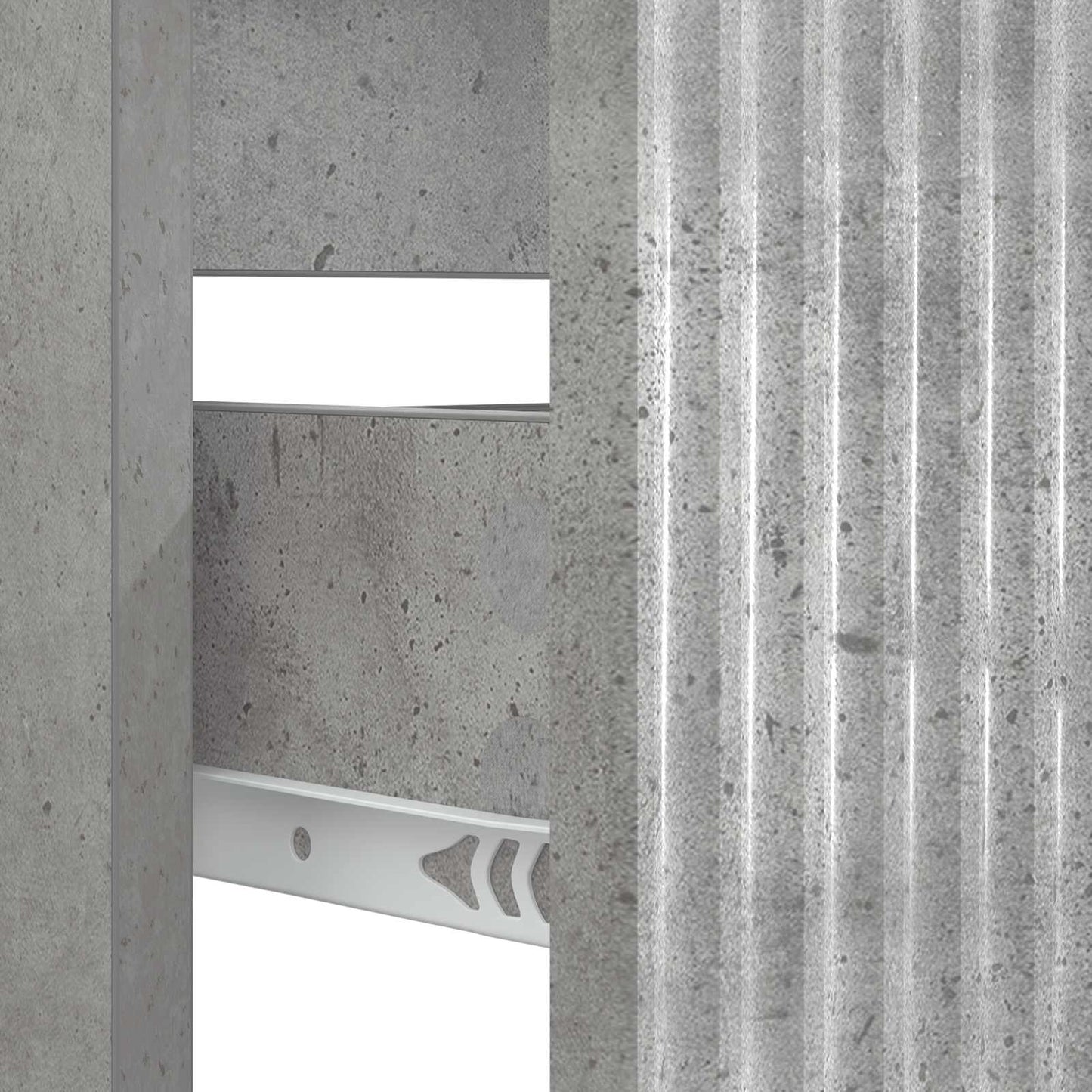 Waschbeckenschrank HOORN Betongrau 82 x 41 x 56 cm