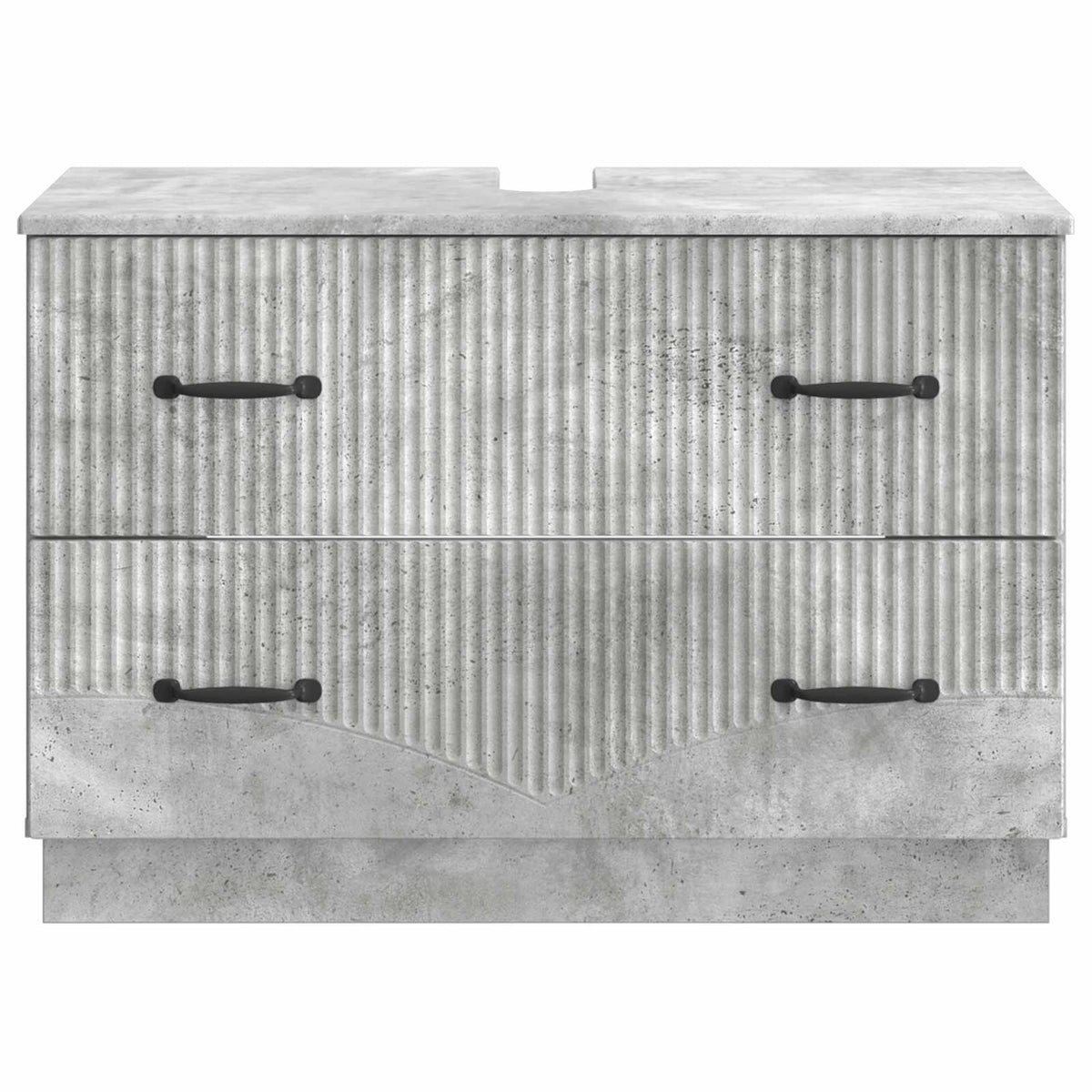 Waschbeckenschrank HOORN Betongrau 82 x 41 x 56 cm