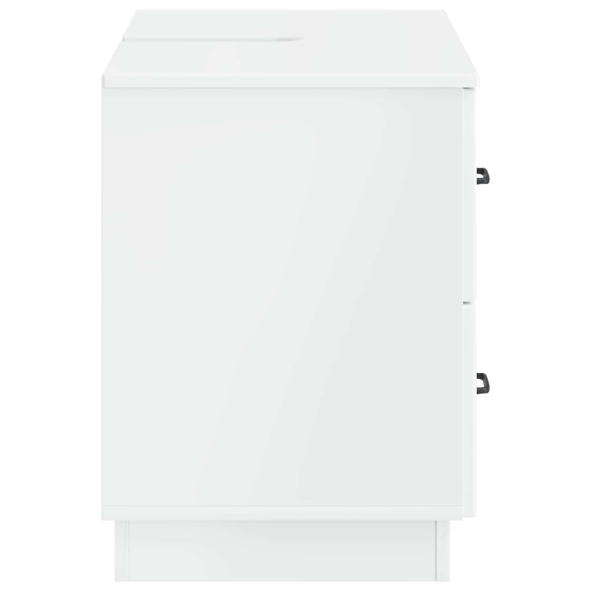 Waschbeckenschrank HOORN Hochglanz Weiß 82 x 41 x 56 cm