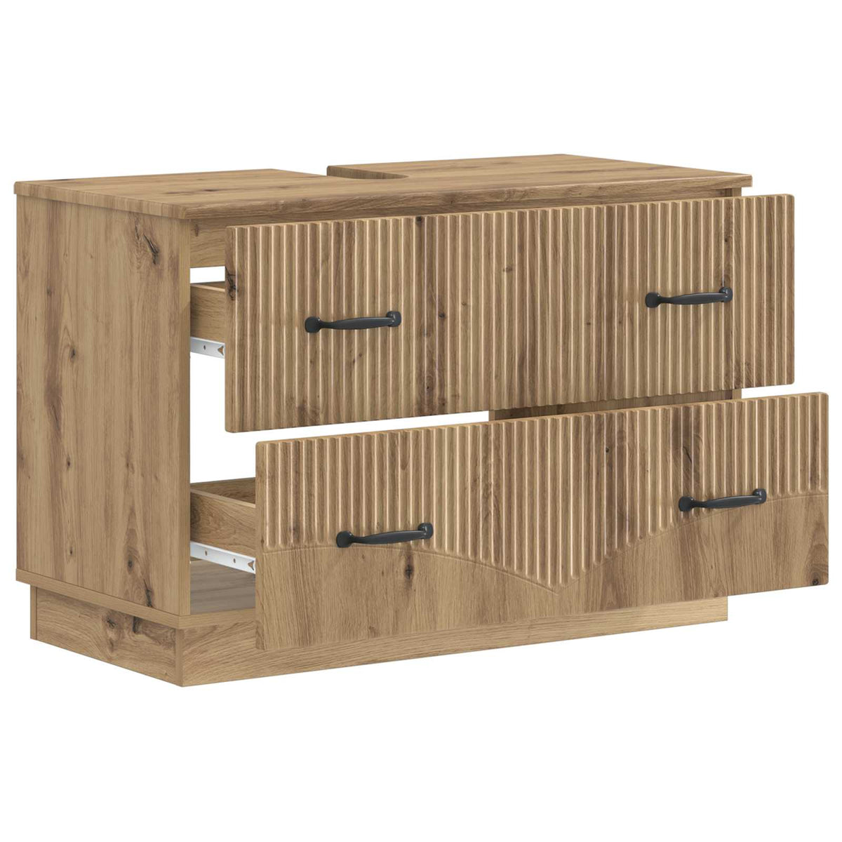 Waschbeckenschrank HOORN Artisan-Eiche 82 x 41 x 56 cm
