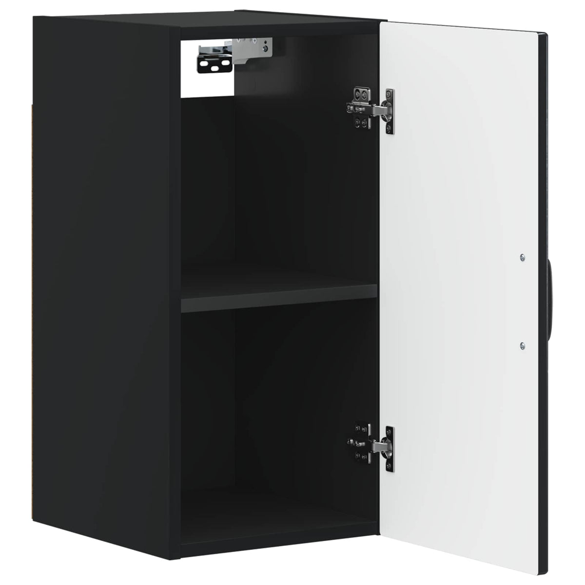 Badezimmer-Wandschrank HOORN Schwarz 30 x 31 x 59 cm