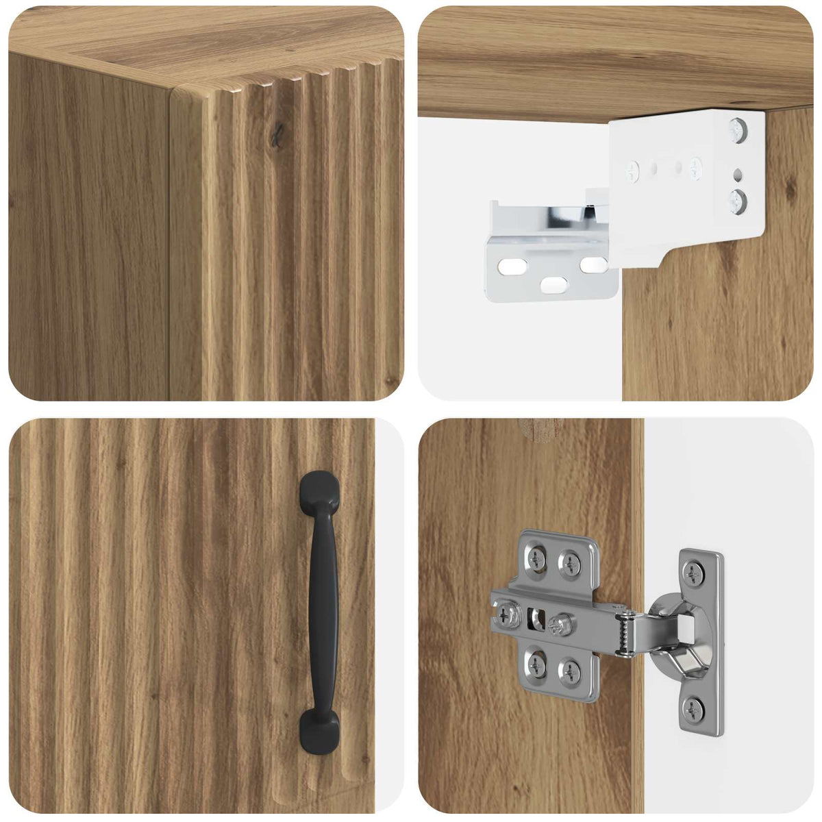 Badezimmer-Wandschrank HOORN Artisan-Eiche 30 x 31 x 59 cm