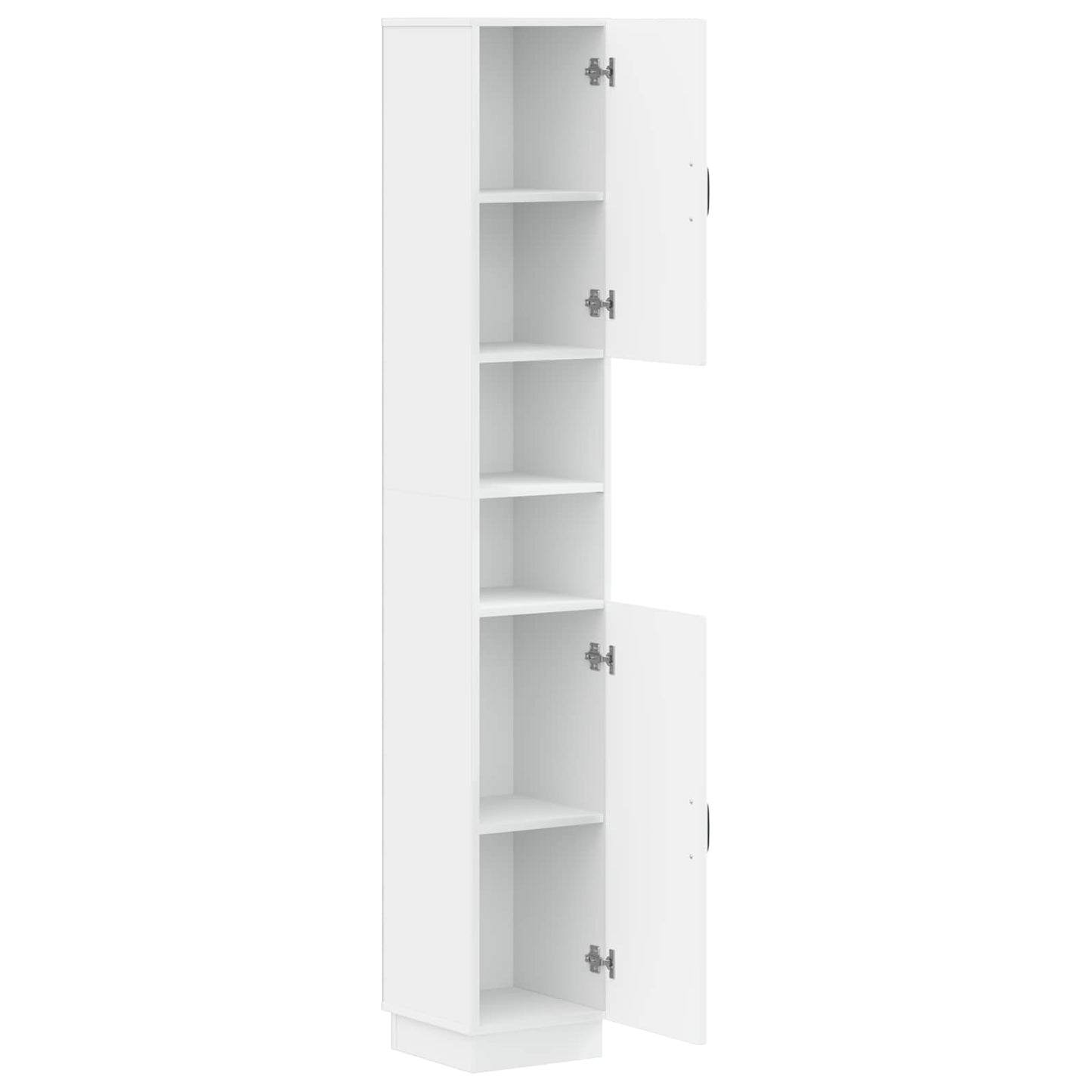 Badezimmerschrank mit offenem Regal HOORN Weiß 30 x 31 x 187 cm