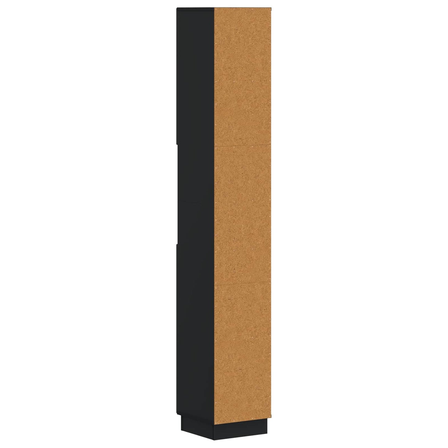 Badezimmerschrank mit offenem Regal HOORN Schwarz