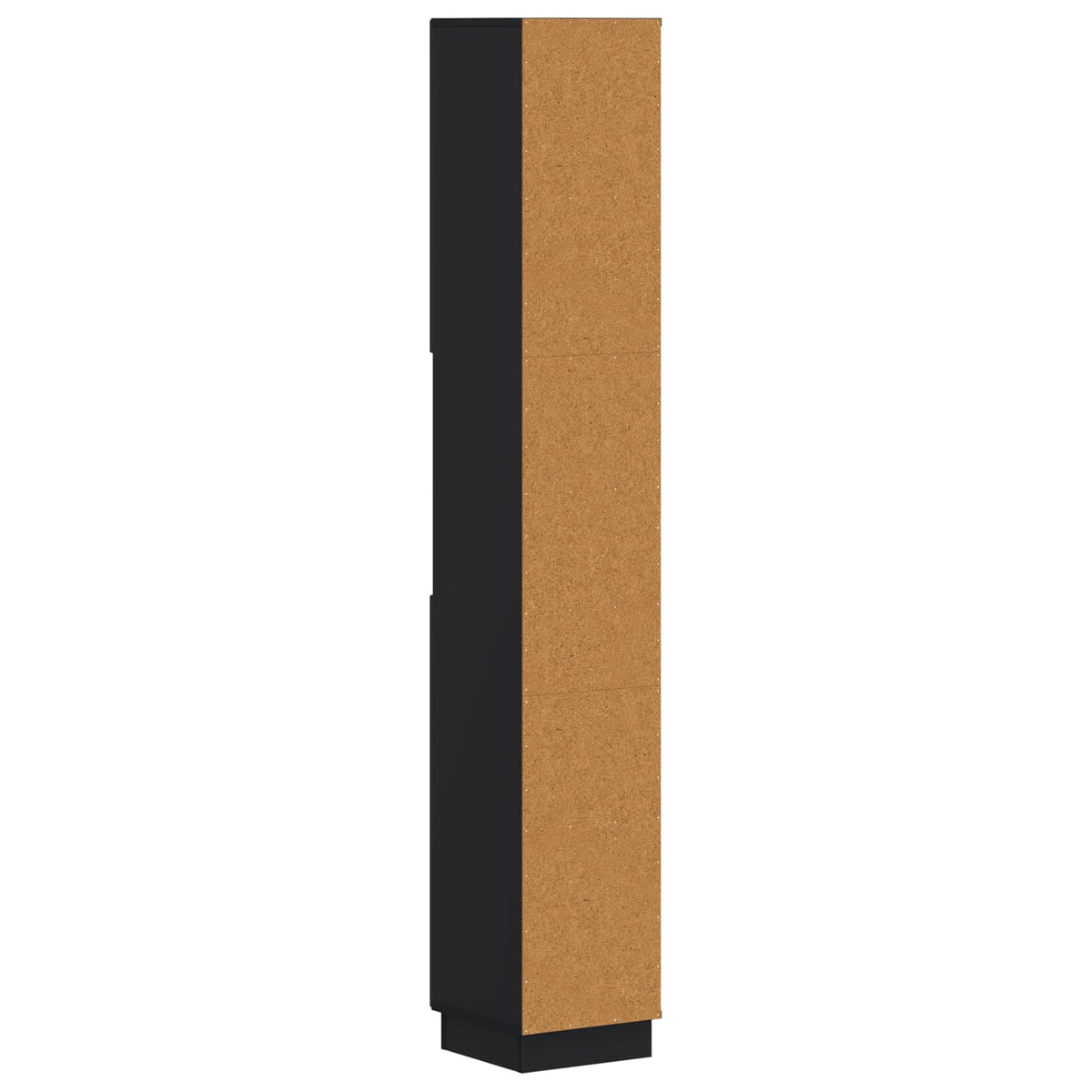 Badezimmerschrank mit offenem Regal HOORN Schwarz
