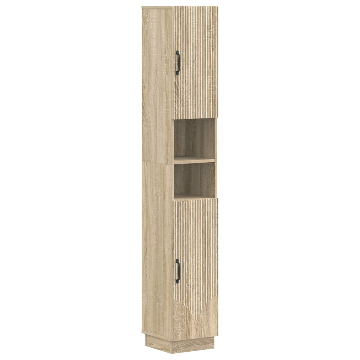 Badezimmerschrank mit offenem Regal HOORN Sonoma-Eiche