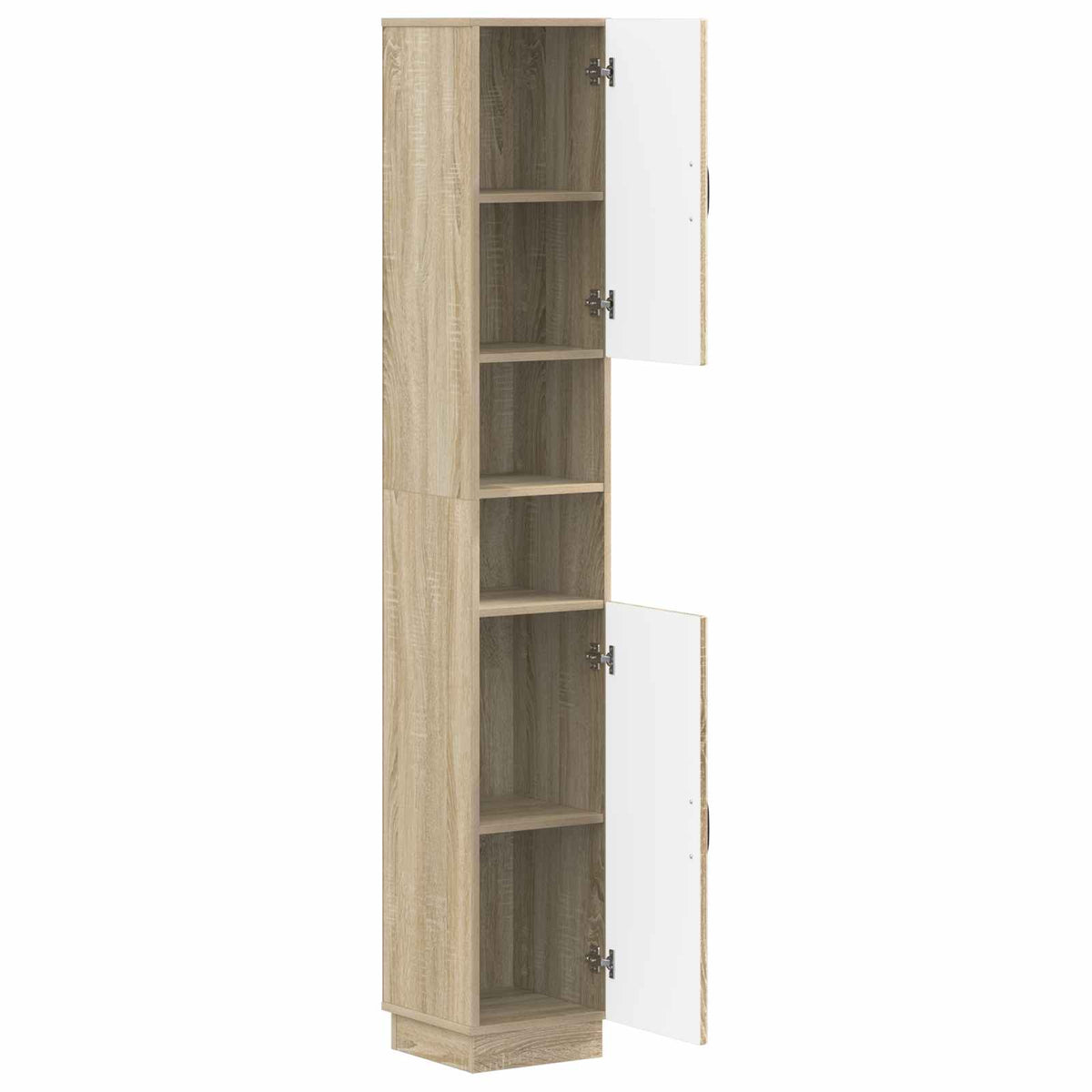 Badezimmerschrank mit offenem Regal HOORN Sonoma-Eiche