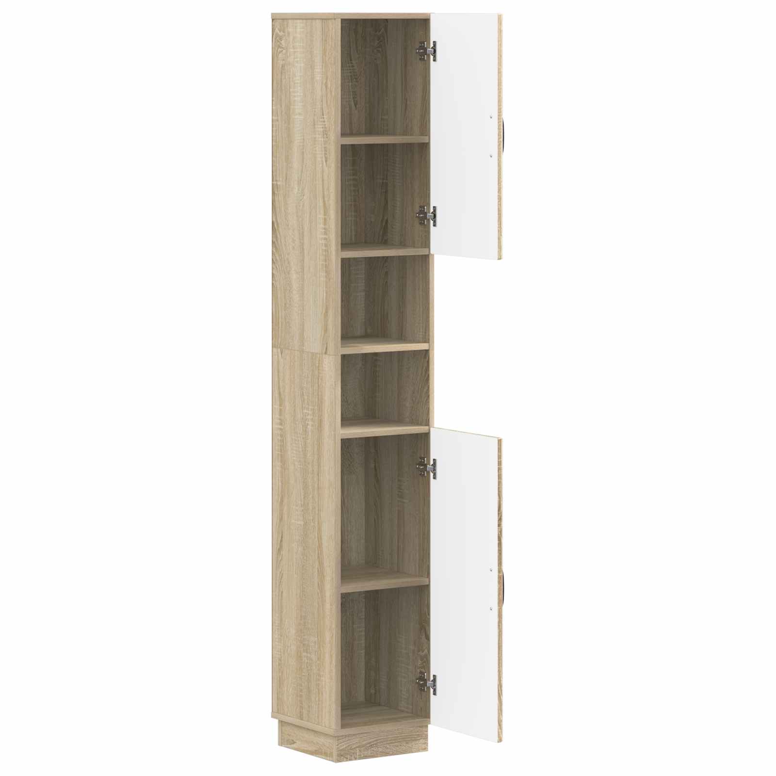 Badezimmerschrank mit offenem Regal HOORN Sonoma-Eiche