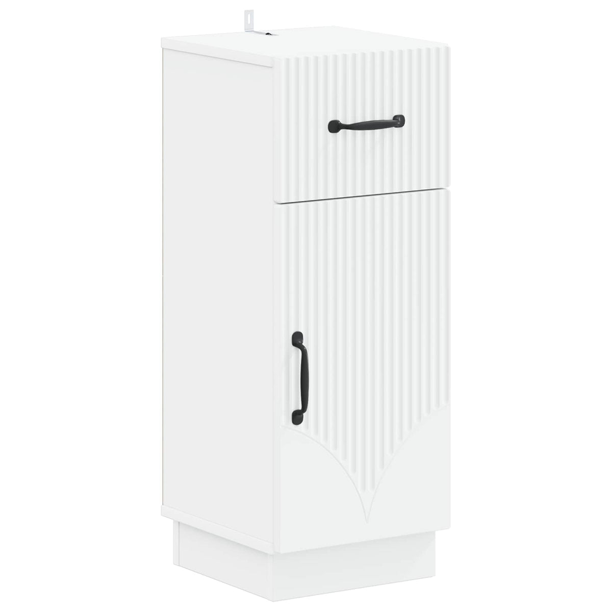 Badezimmer Aufbewahrungsschrank HOORN Weiß 30 x 31 x 77 cm