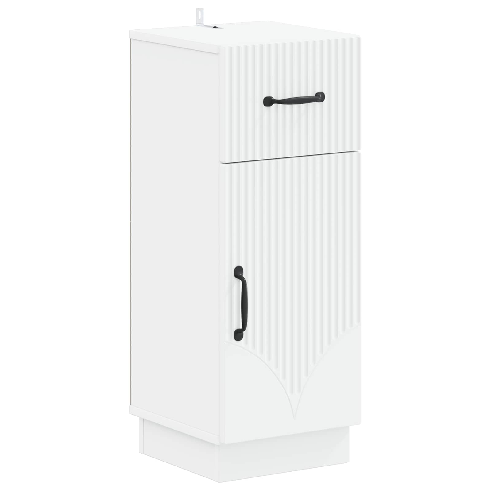 Badezimmer Aufbewahrungsschrank HOORN Weiß 30 x 31 x 77 cm