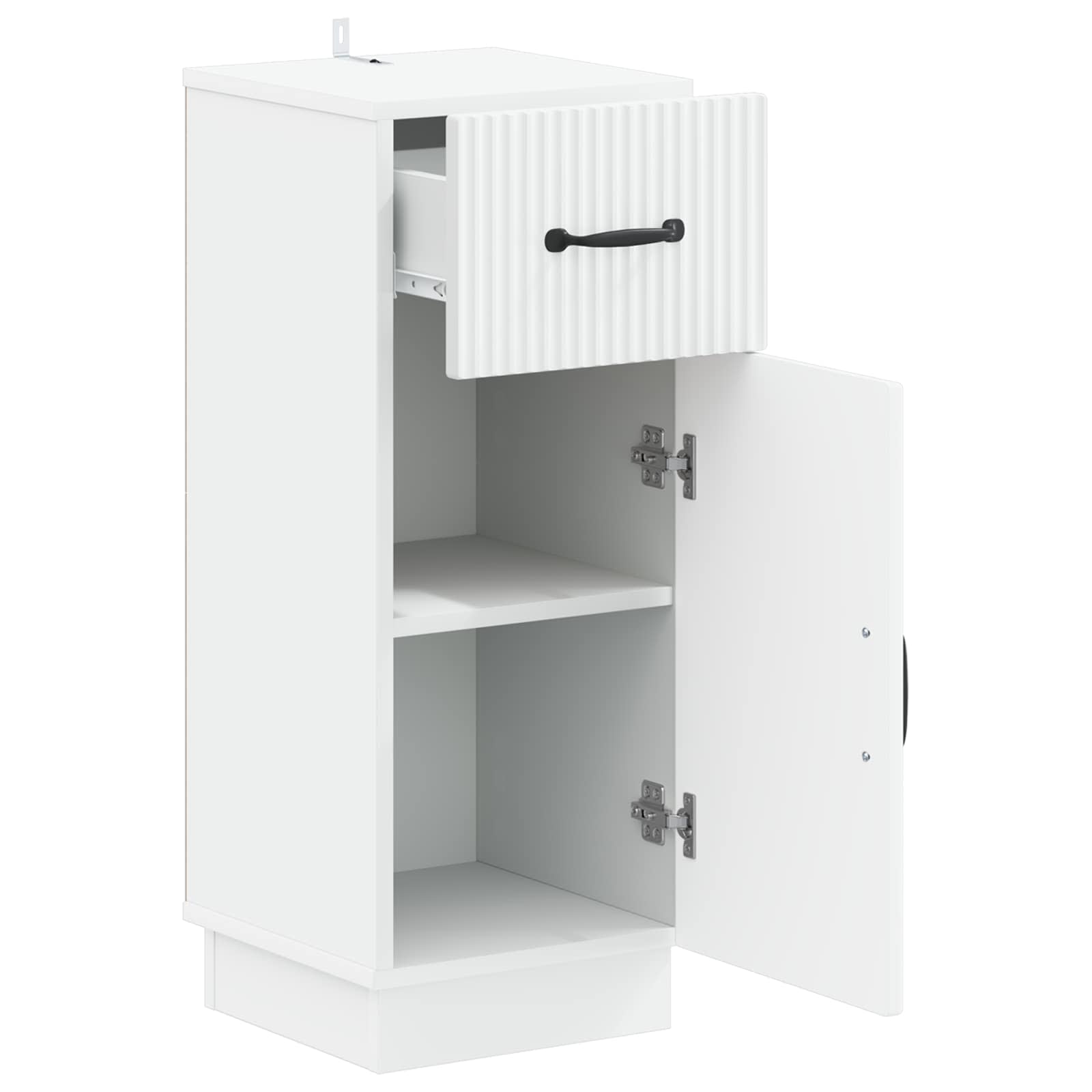 Badezimmer Aufbewahrungsschrank HOORN Weiß 30 x 31 x 77 cm