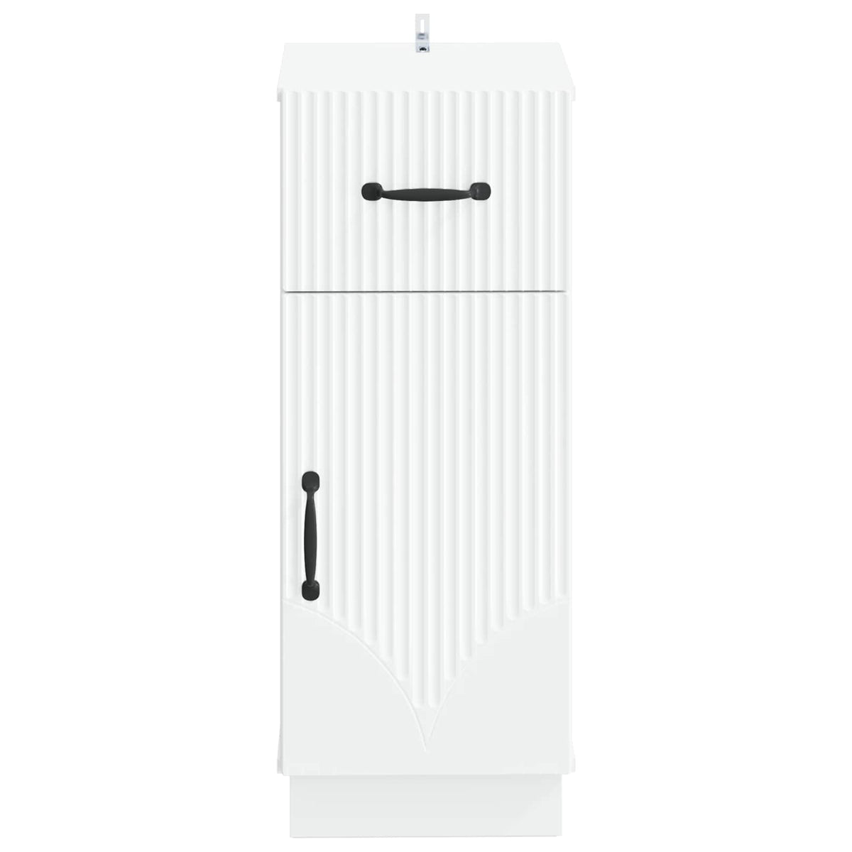 Badezimmer Aufbewahrungsschrank HOORN Weiß 30 x 31 x 77 cm