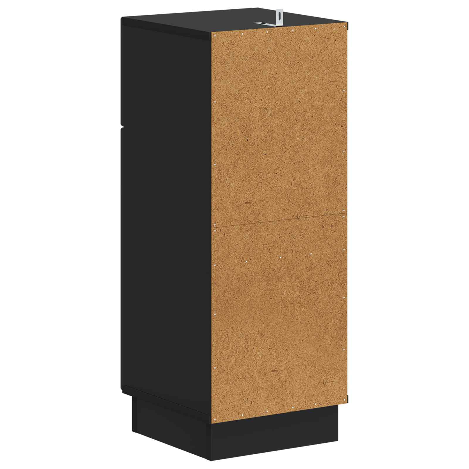 Badezimmer Aufbewahrungsschrank HOORN Schwarz 30 x 31 x 77 cm