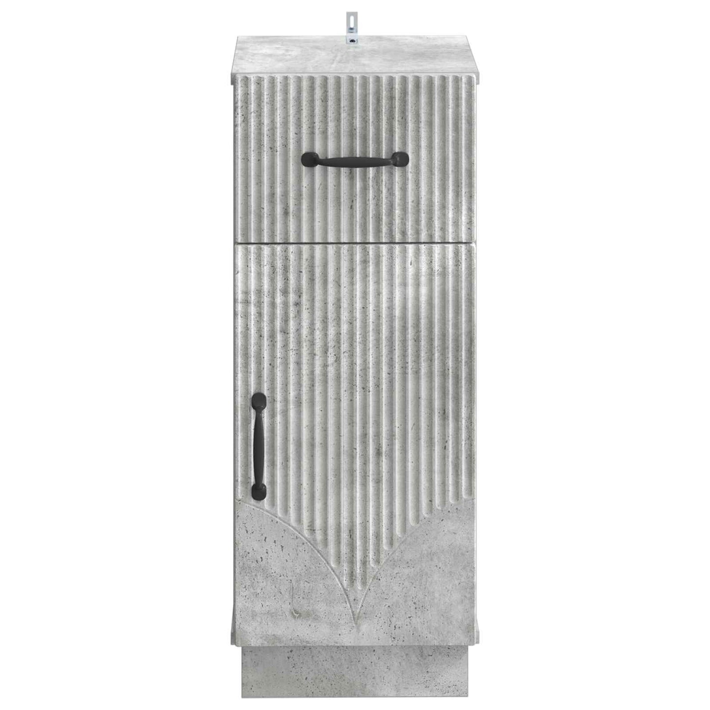 Badezimmer Aufbewahrungsschrank HOORN Betongrau 30 x 31 x 77 cm