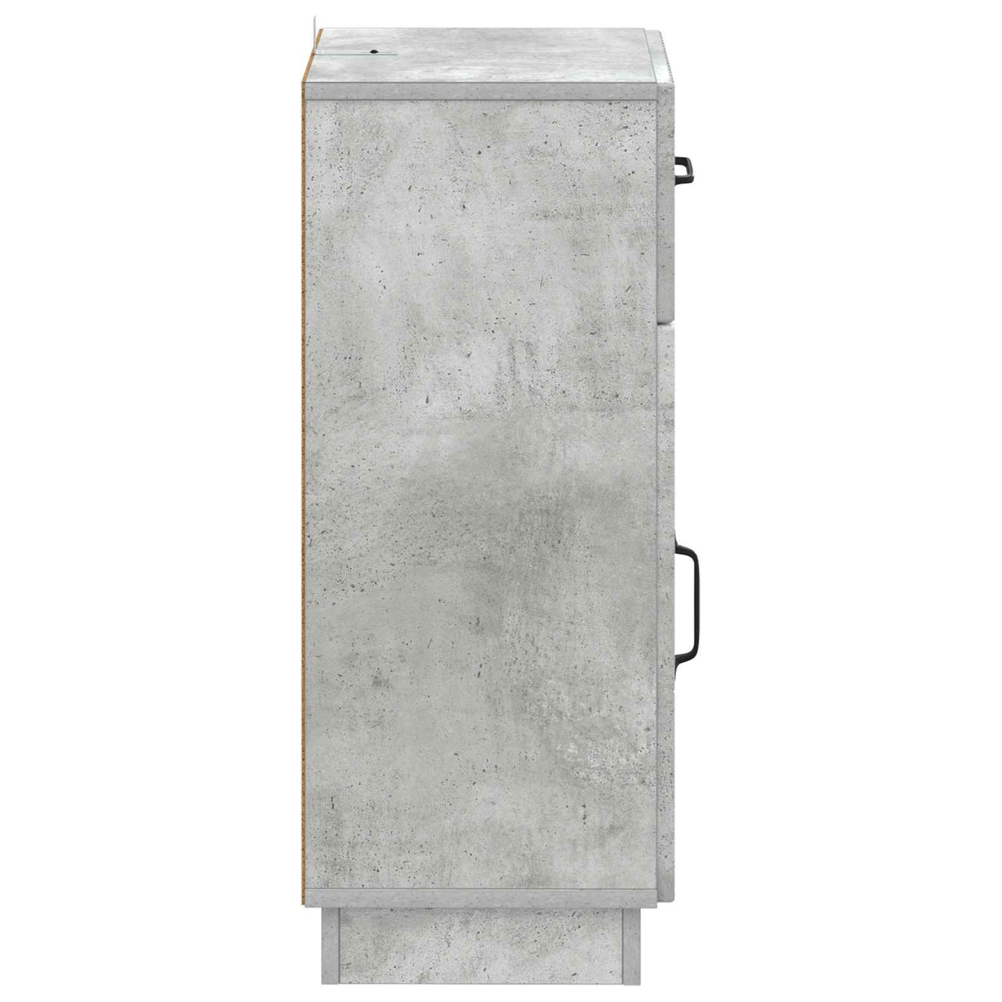 Badezimmer Aufbewahrungsschrank HOORN Betongrau 30 x 31 x 77 cm
