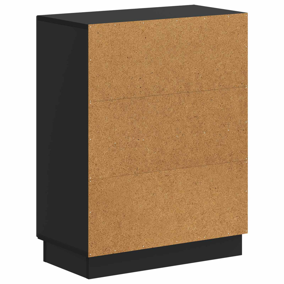 Badezimmer Aufbewahrungsschrank HOORN Schwarz 59,5 x 31 x 77 cm