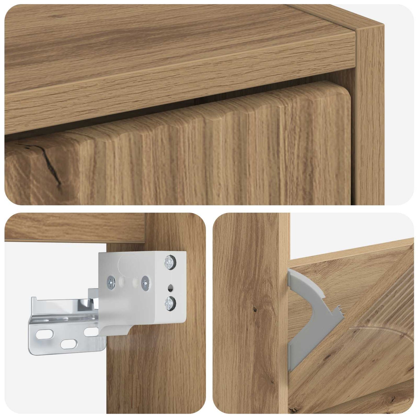 Wandmontierter Schuhschrank HOORN 71 x 17 x 43 cm Holzwerkstoff