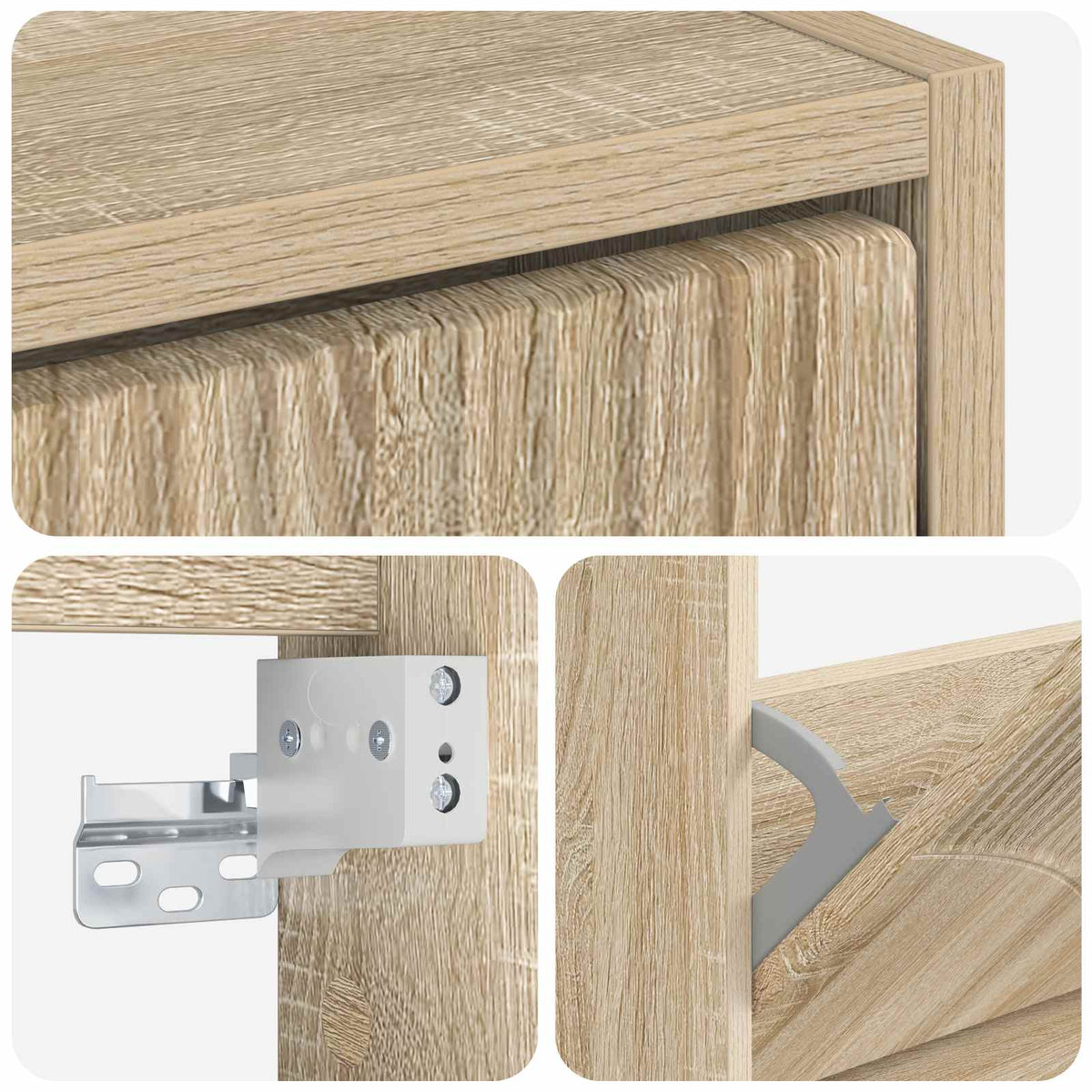 Wandmontierter Schuhschrank HOORN 71 x 17 x 86 cm Holzwerkstoff