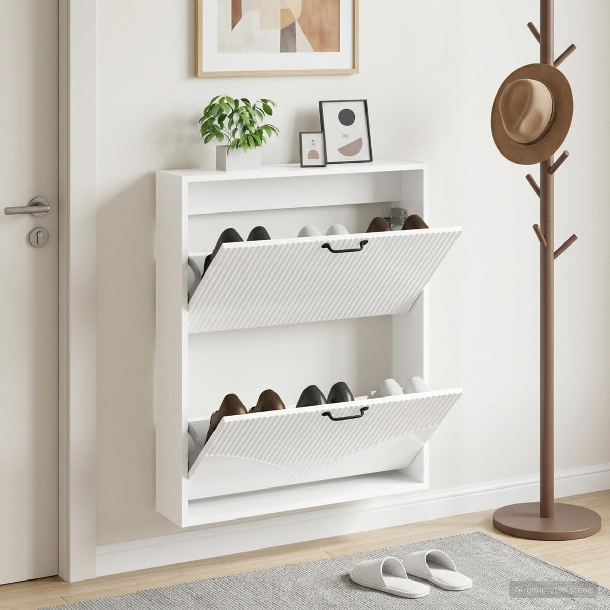 Wandmontierter Schuhschrank HOORN 71 x 17 x 86 cm Holzwerkstoff
